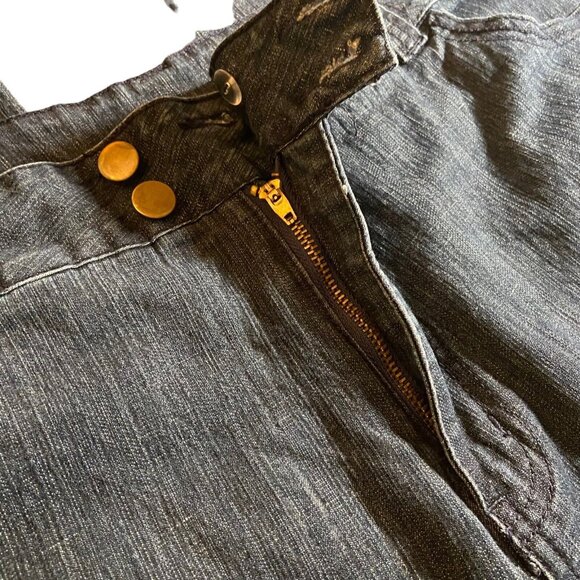 Denim & Company Clinton Kelly Blue Denim Jeans Plus 26W Embroidered Straight Leg - Picture 8 of 9